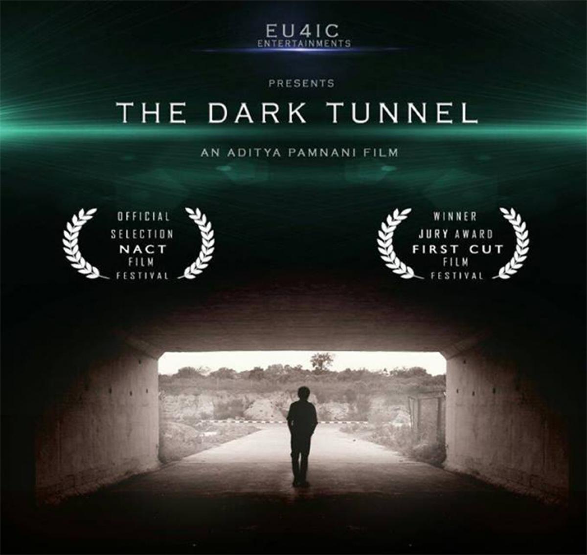 A poster of the shortfilm 'The Dark Tunnel'